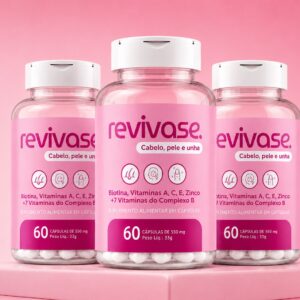 VITAMINA- Cabelo, pele e unha Combo 3 unidades